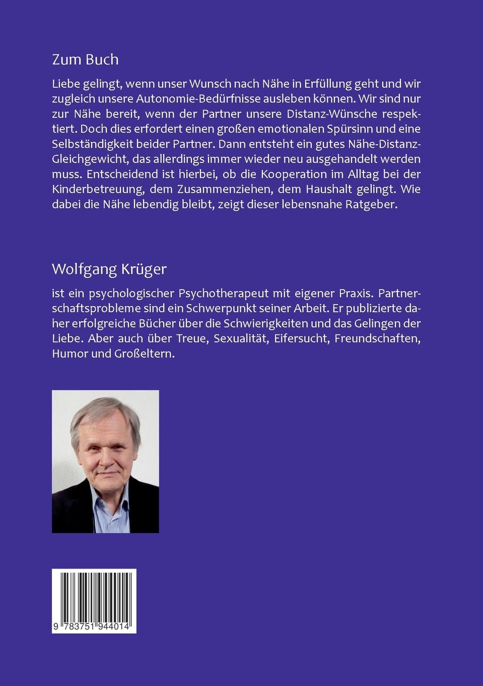 Rückseitencover Nähe und Autonomie in der Liebe