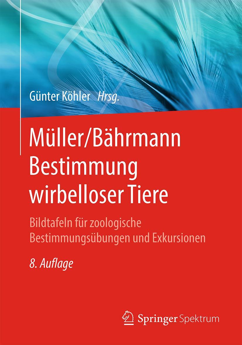 Vorderes Coverbild Müller/Bährmann Bestimmung wirbelloser Tiere