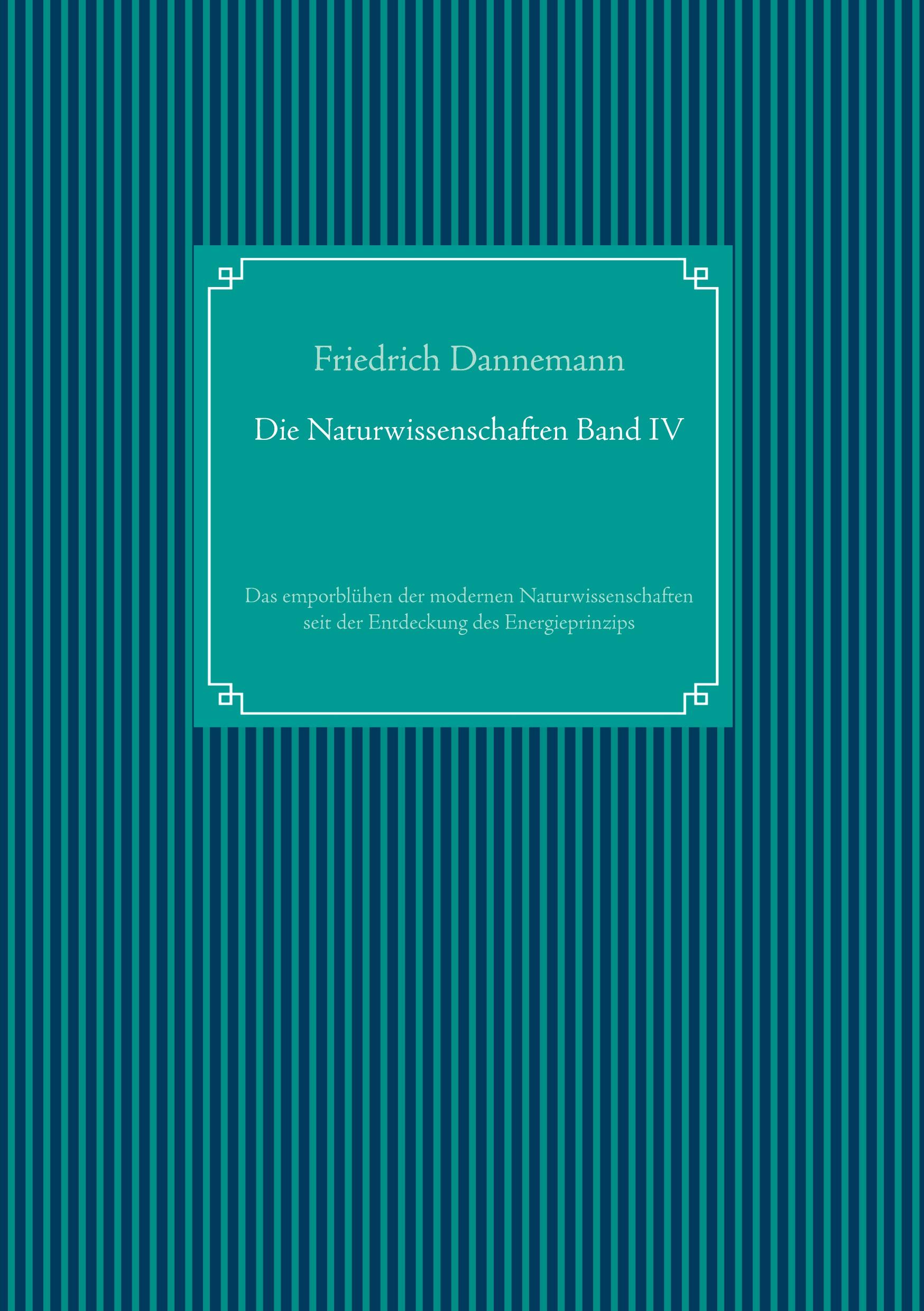 Vorderes Coverbild Die Naturwissenschaften Band IV