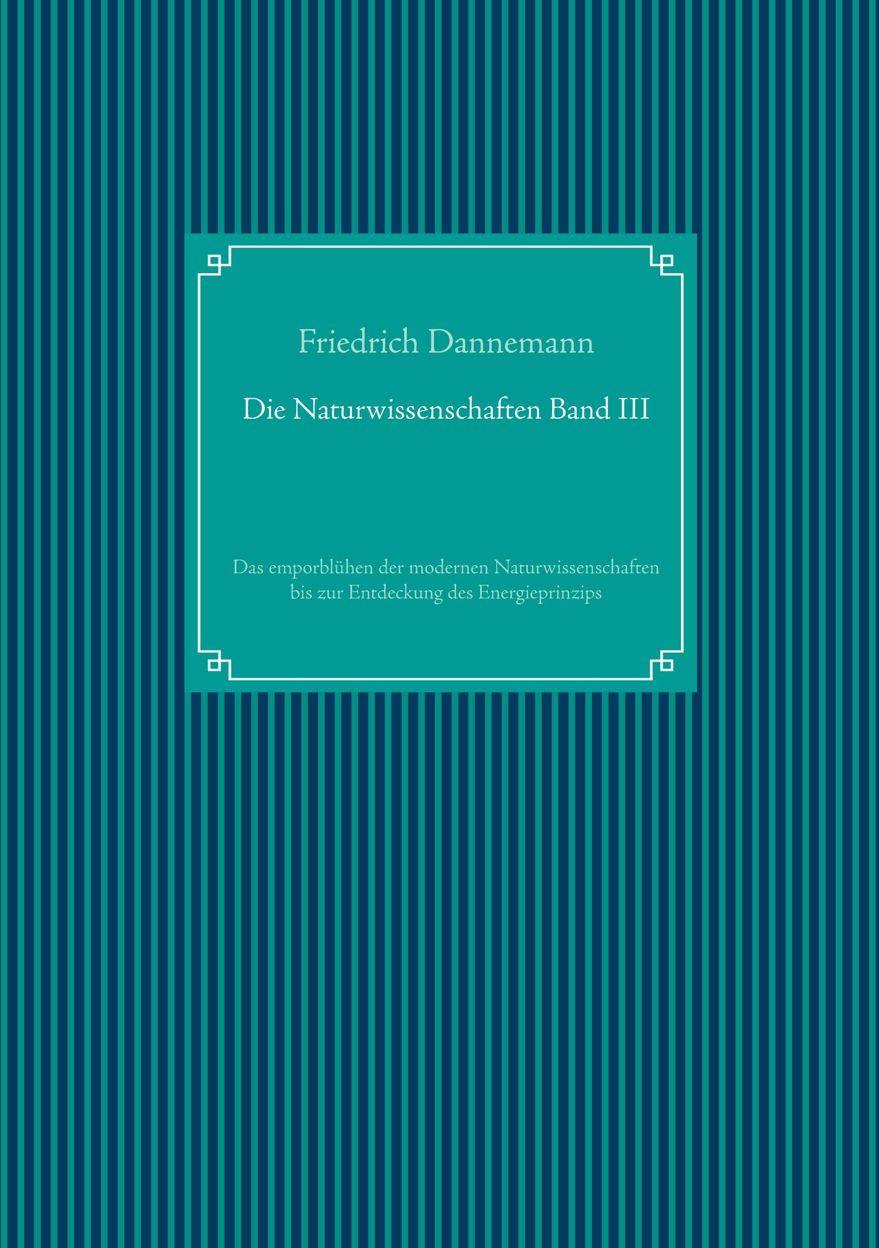 Vorderes Coverbild Die Naturwissenschaften Band III