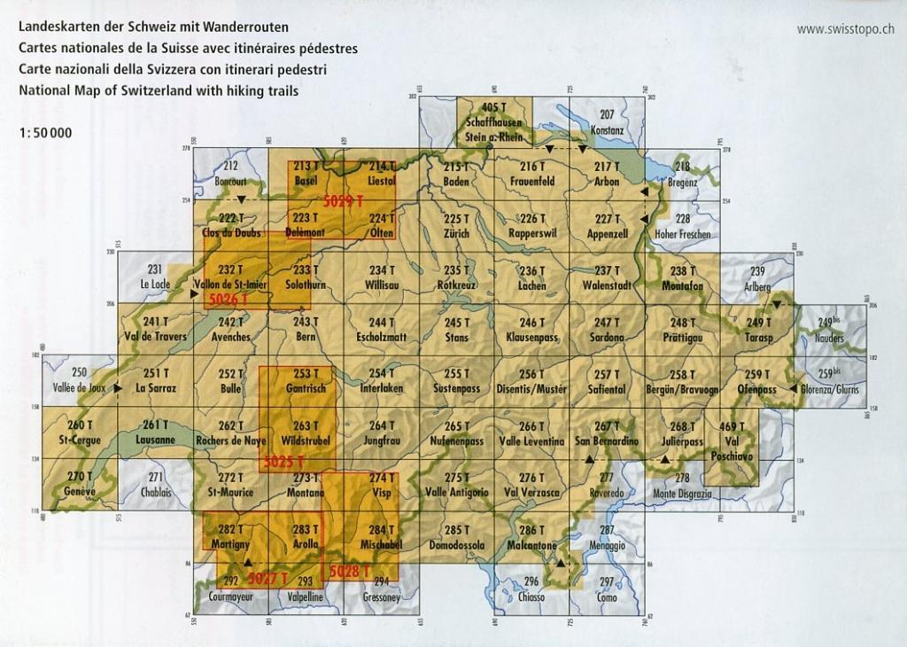 Beispielinhalt (Bild) Swisstopo 1 : 50 000 Sustenpass