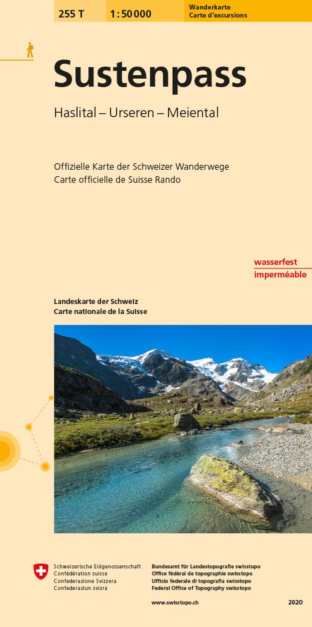 Vorderes Coverbild Swisstopo 1 : 50 000 Sustenpass