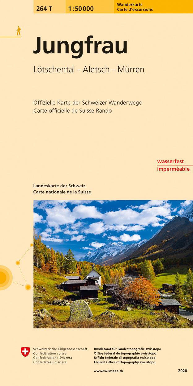 Vorderes Coverbild Swisstopo 1 : 50 000 Jungfrau
