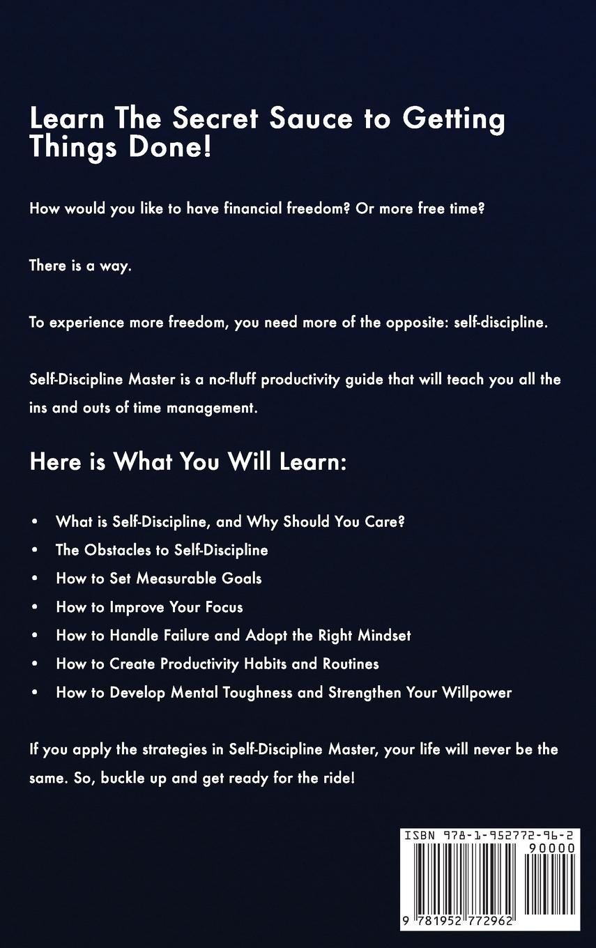 Rückseitencover Self-Discipline Master