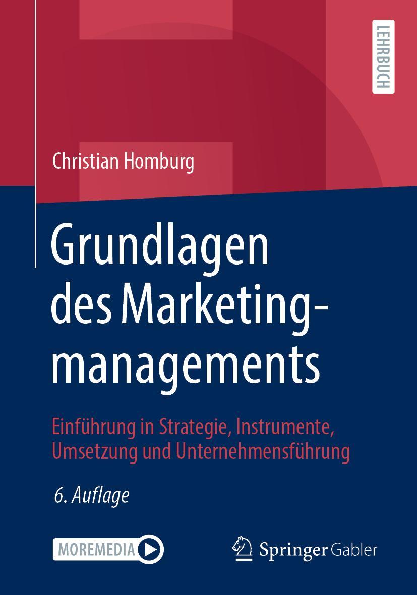Vorderes Coverbild Grundlagen des Marketingmanagements