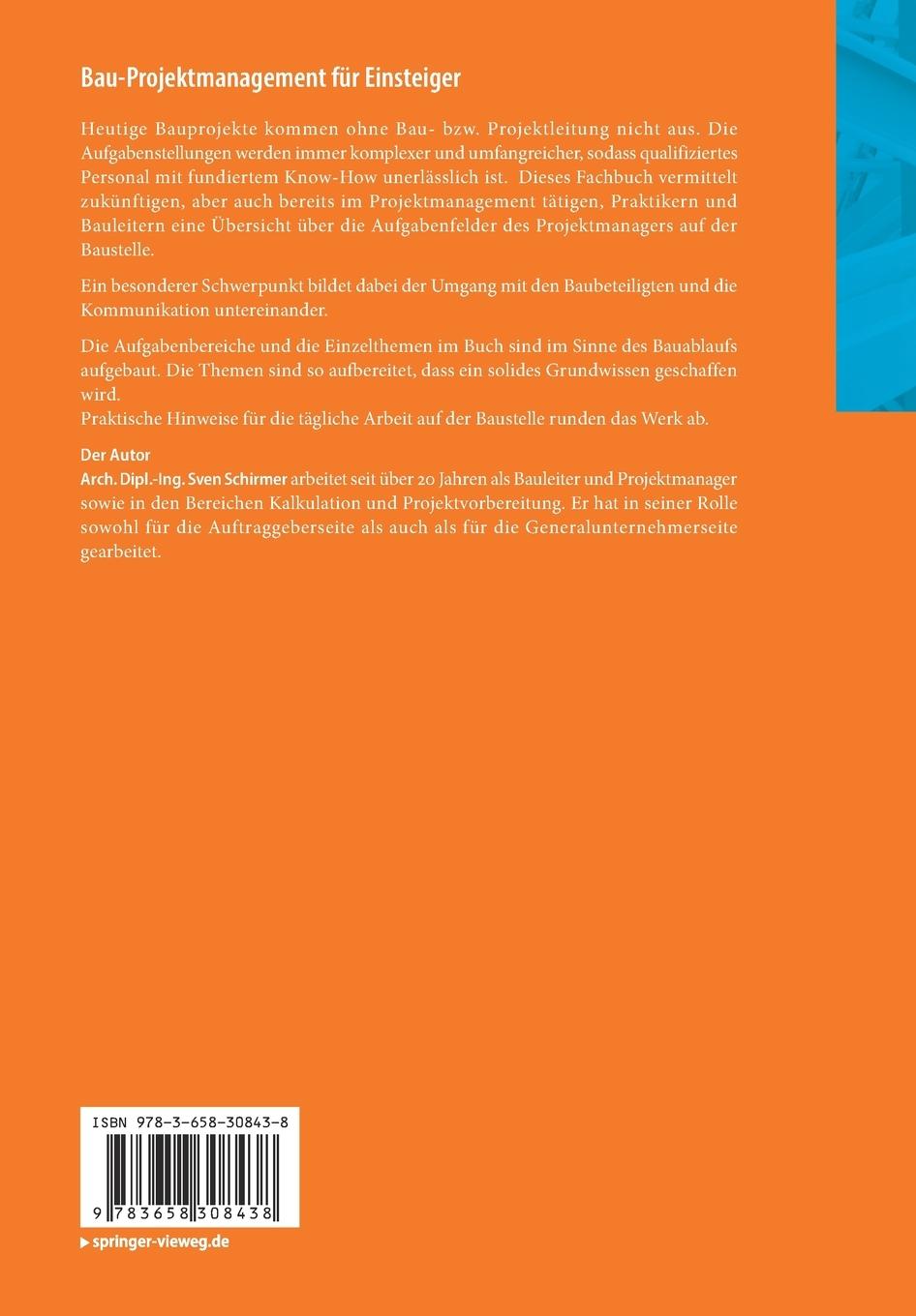 Rückseitencover Bau-Projektmanagement für Einsteiger