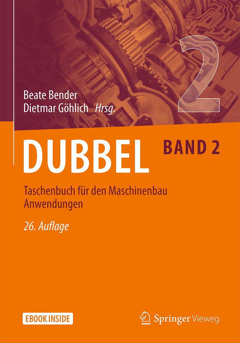 Vorderes Coverbild Dubbel Taschenbuch für den Maschinenbau Anwendungen
