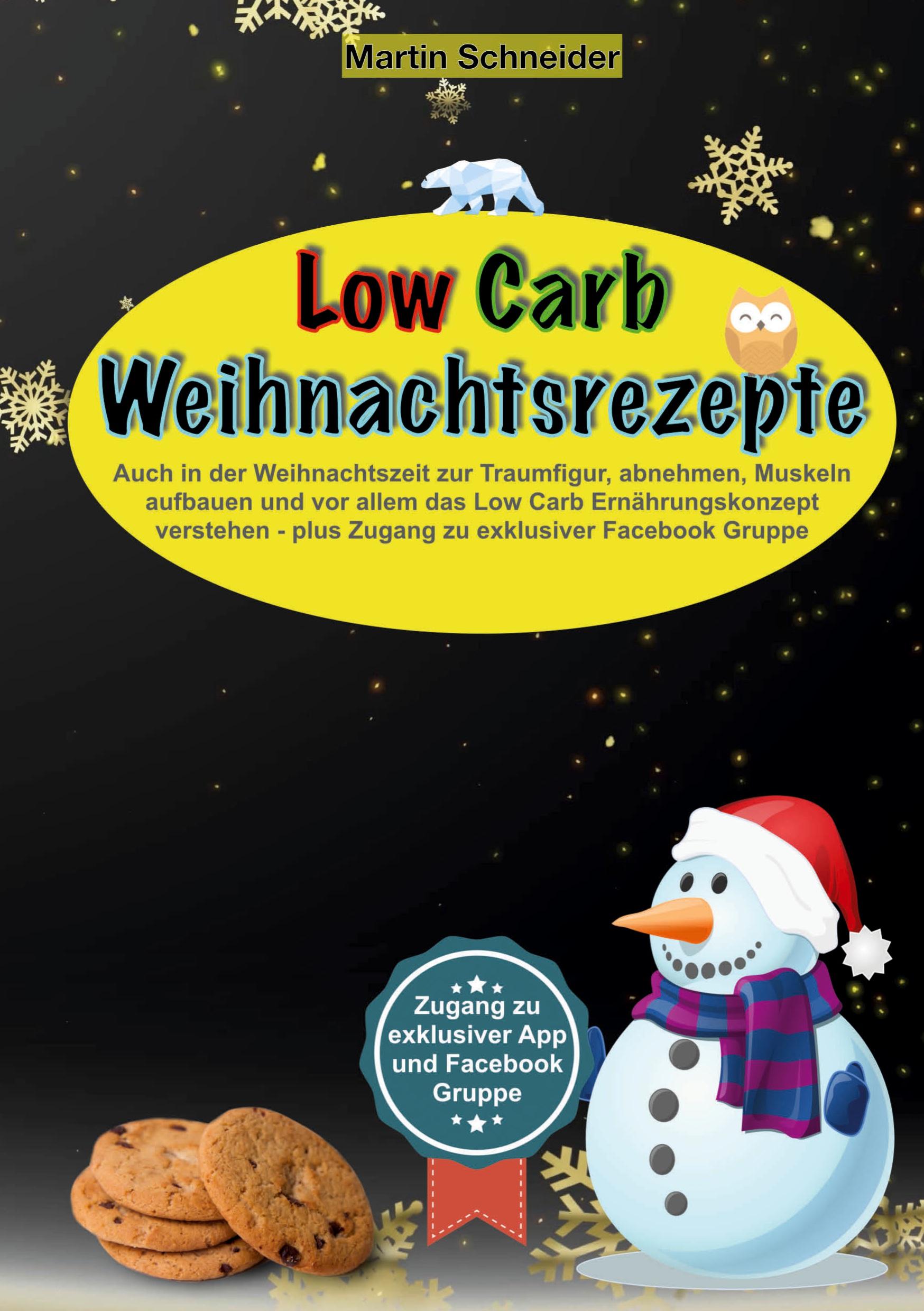 Vorderes Coverbild Low Carb Weihnachtsrezepte