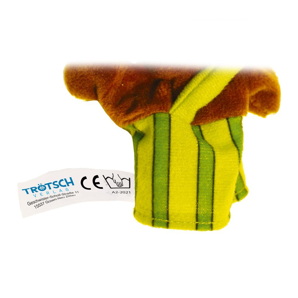 Rückseitencover Trötsch Pettersson und Findus Plüsch-Fingerpuppe Findus