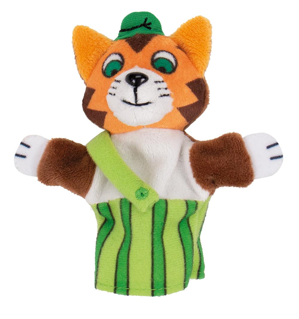 Vorderes Coverbild Trötsch Pettersson und Findus Plüsch-Fingerpuppe Findus