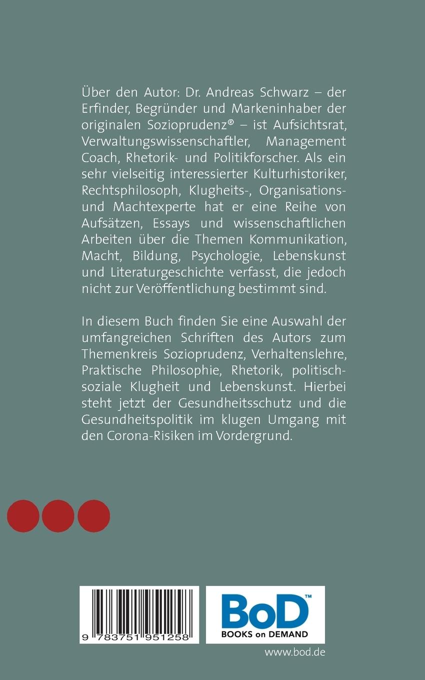 Rückseitencover SOZIOPRUDENZ® und Corona-Risiken