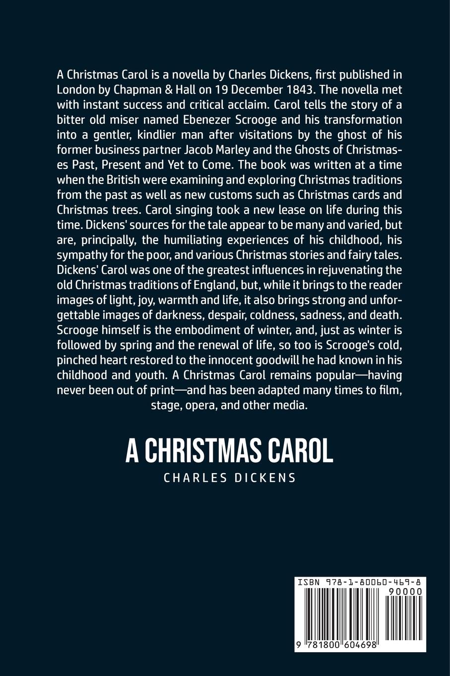 Rückseitencover A Christmas Carol