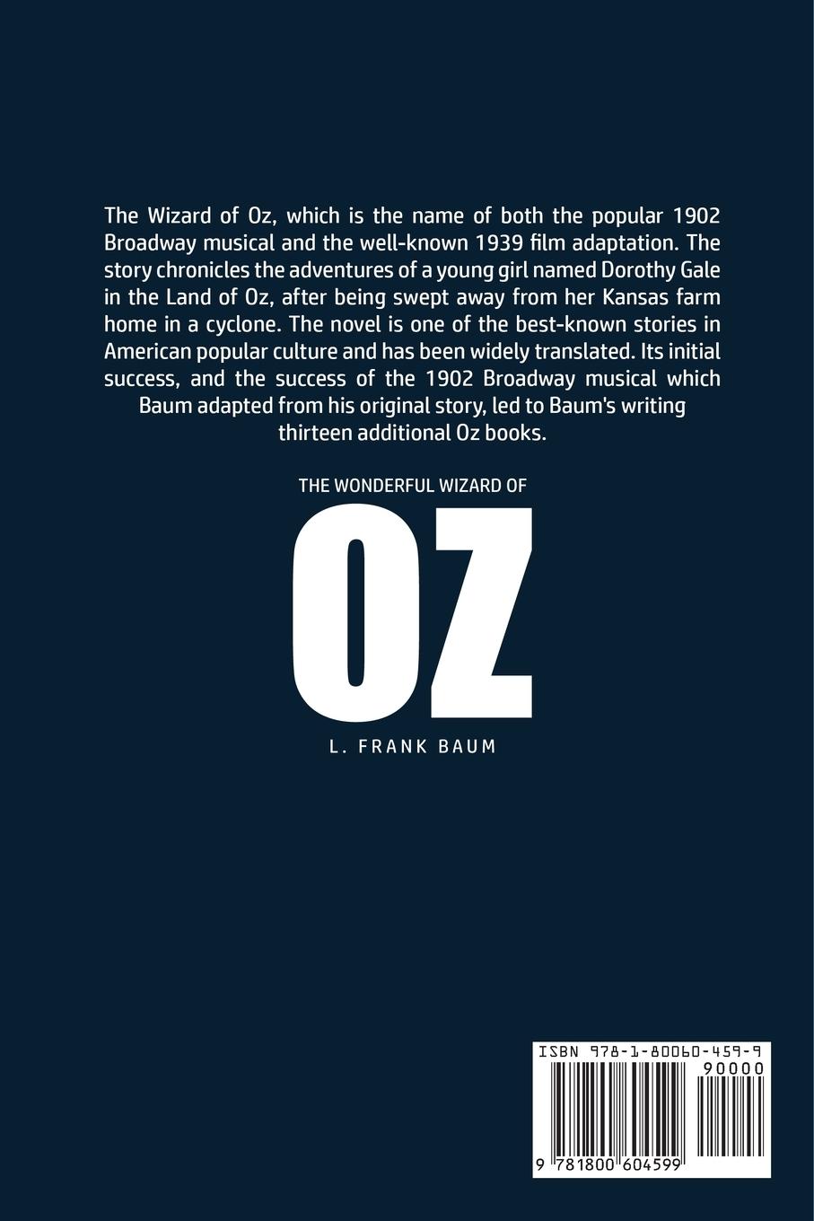 Rückseitencover The Wonderful Wizard of Oz