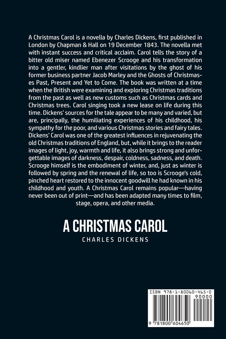 Rückseitencover A Christmas Carol