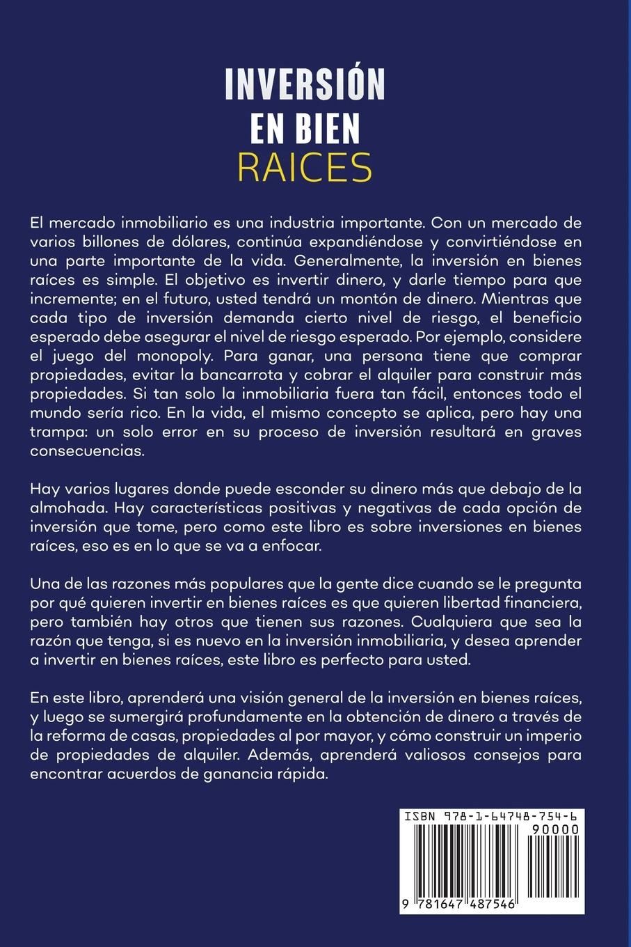 Rückseitencover Inversión en bienes raíces