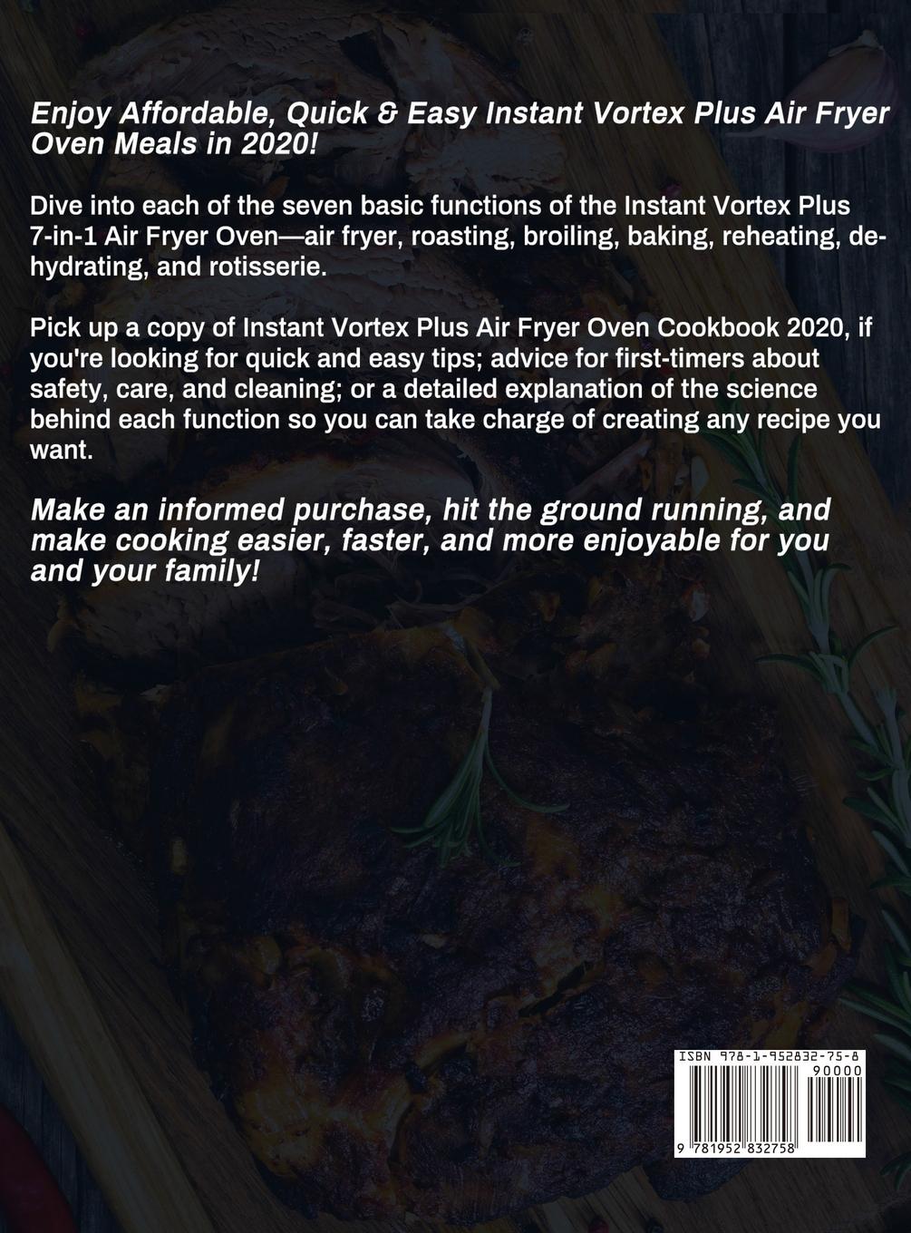 Rückseitencover Instant Vortex Plus Air Fryer Oven Cookbook 2020