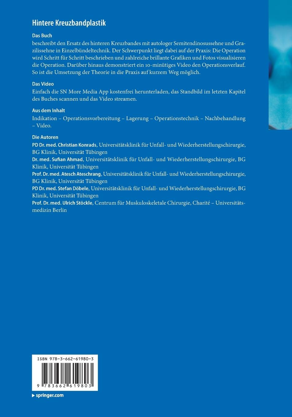 Rückseitencover Hintere Kreuzbandplastik