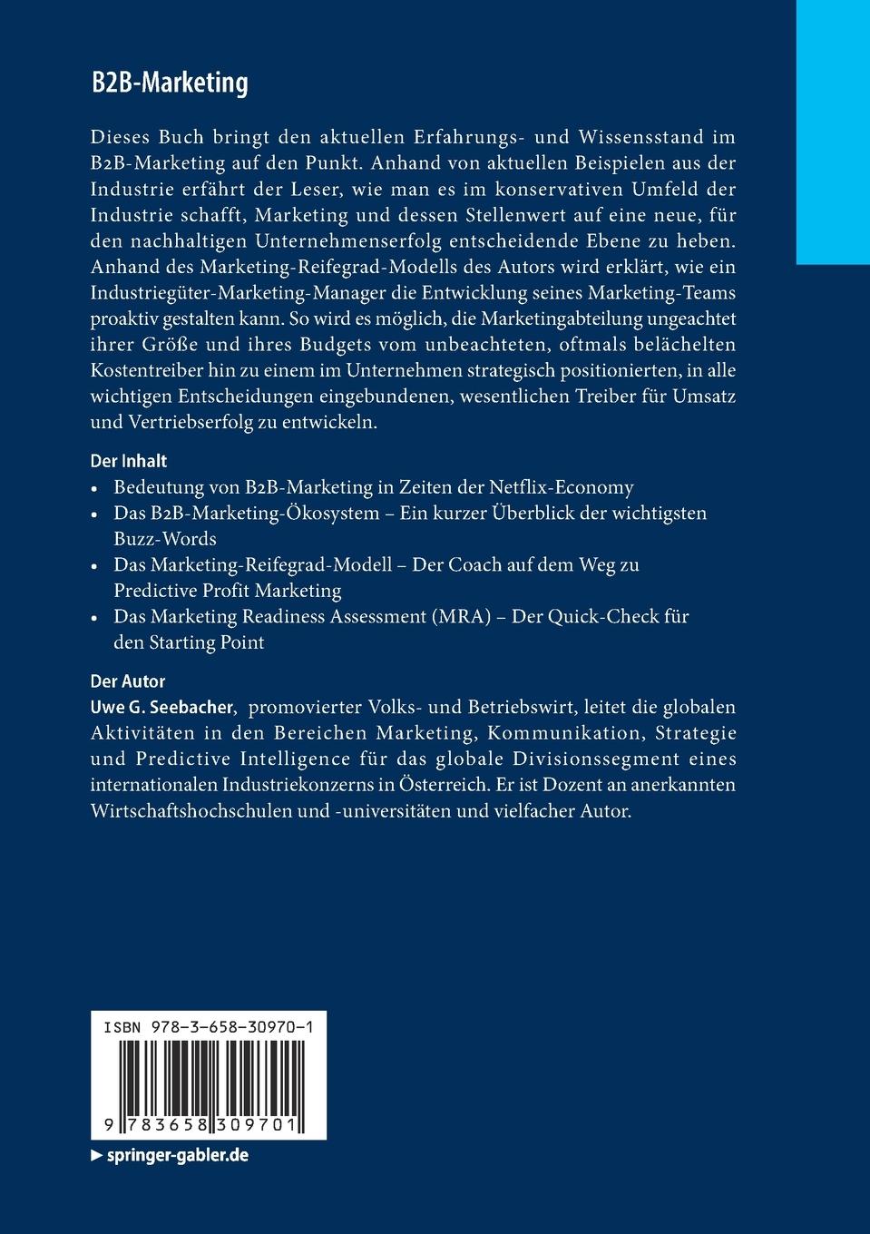 Rückseitencover B2B-Marketing