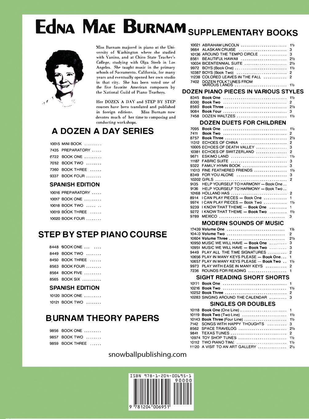 Rückseitencover A Dozen a Day Book 1 (A Dozen a Day Series)