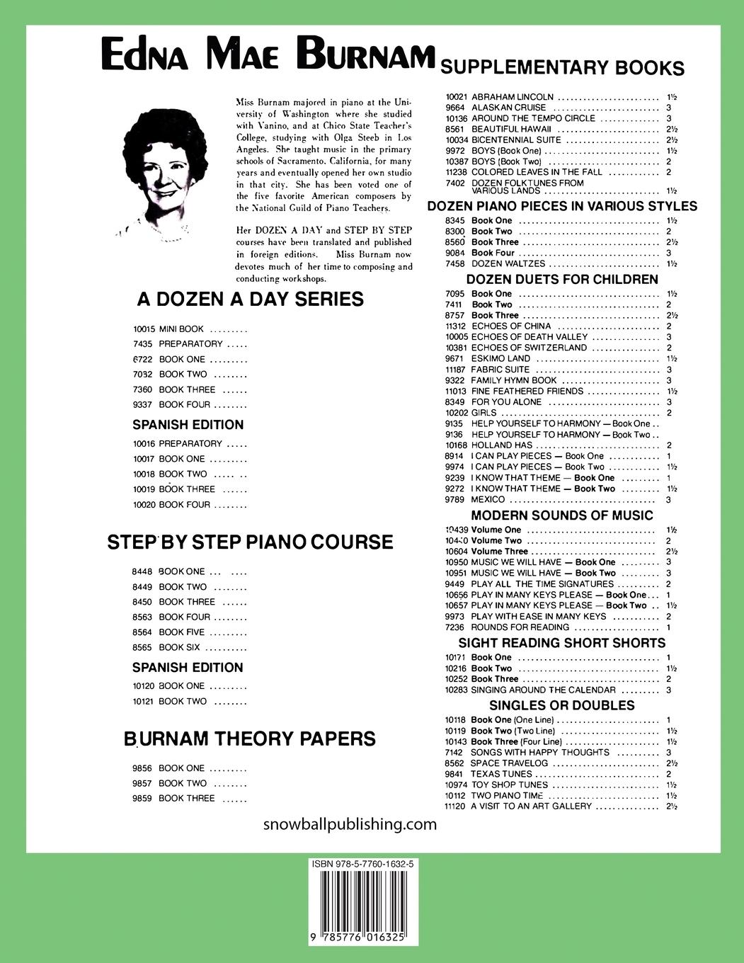 Rückseitencover A Dozen a Day Book 1 (A Dozen a Day Series)