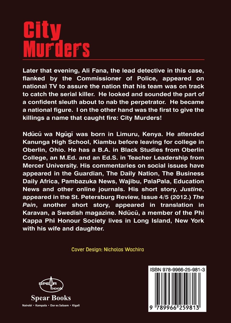 Rückseitencover City Murders