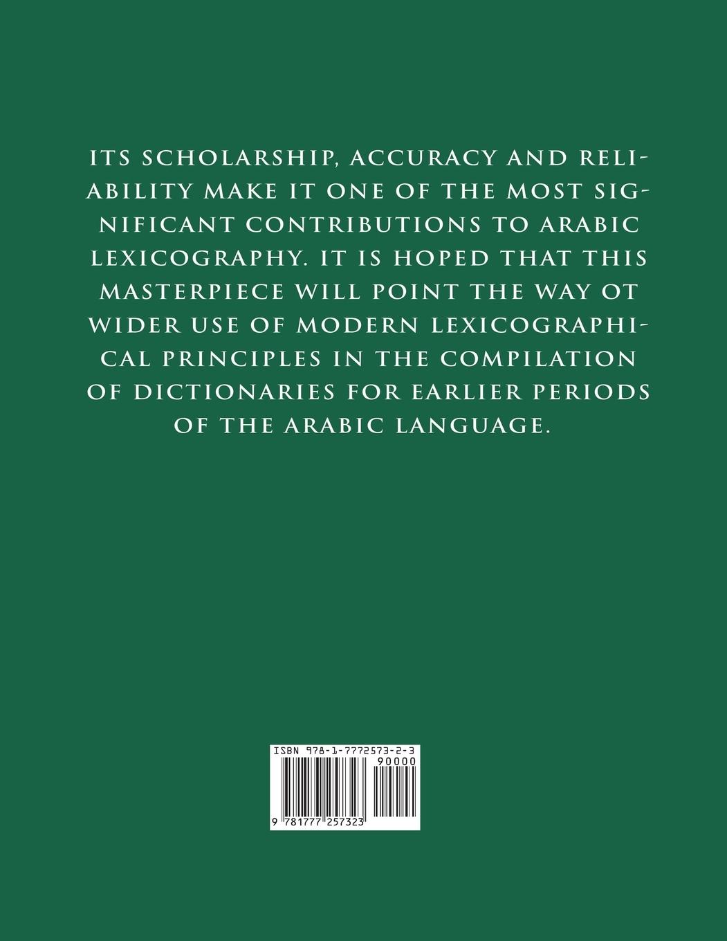 Rückseitencover Arabic-English Dictionary