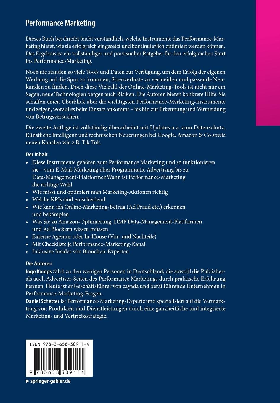 Rückseitencover Performance Marketing