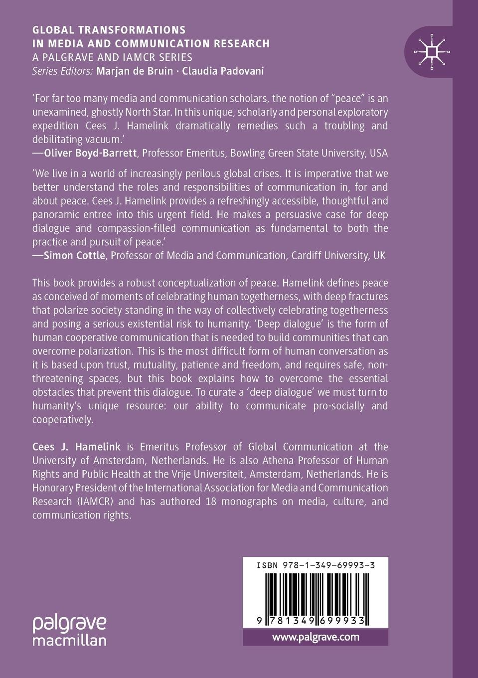 Rückseitencover Communication and Peace