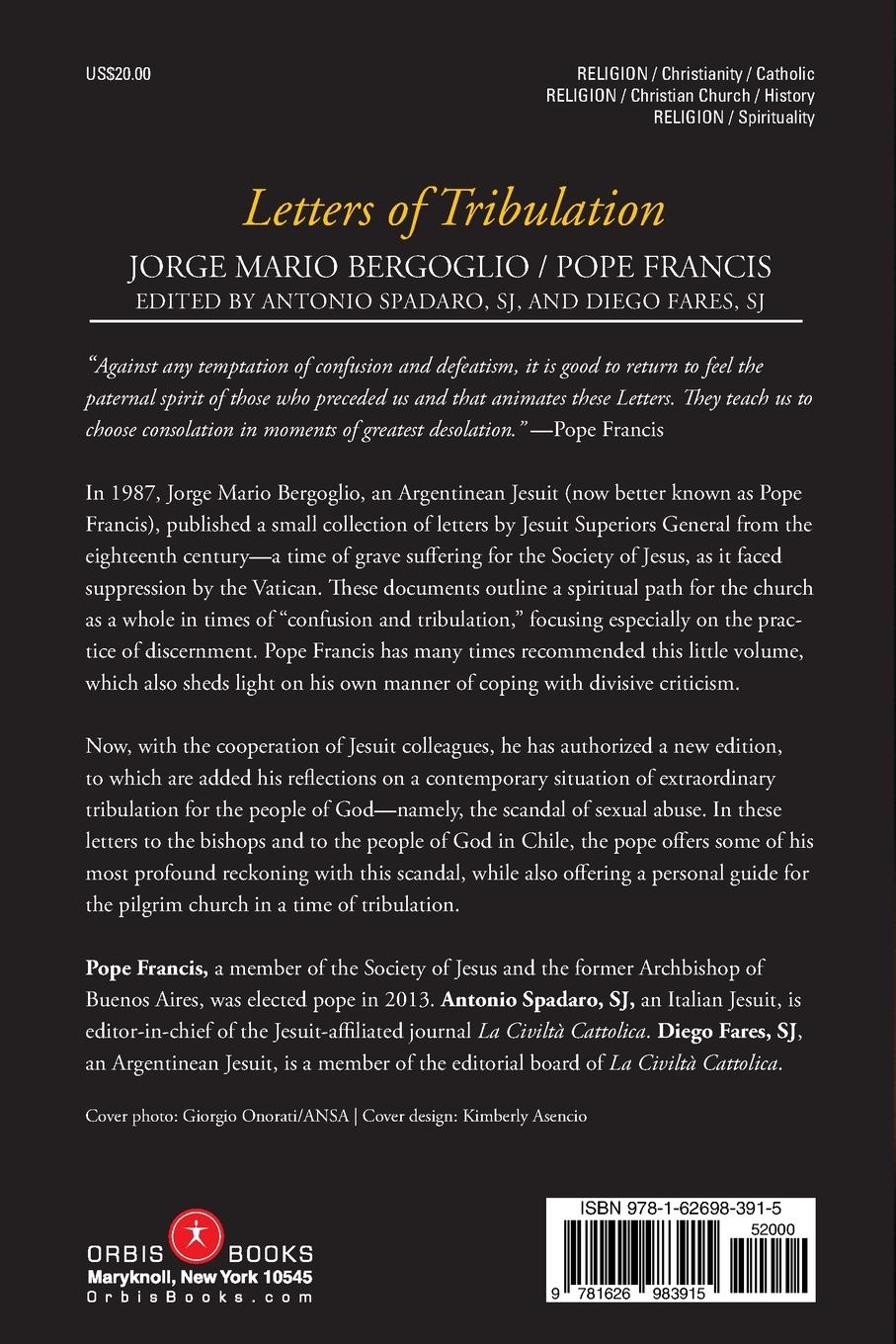 Rückseitencover Letters of Tribulation