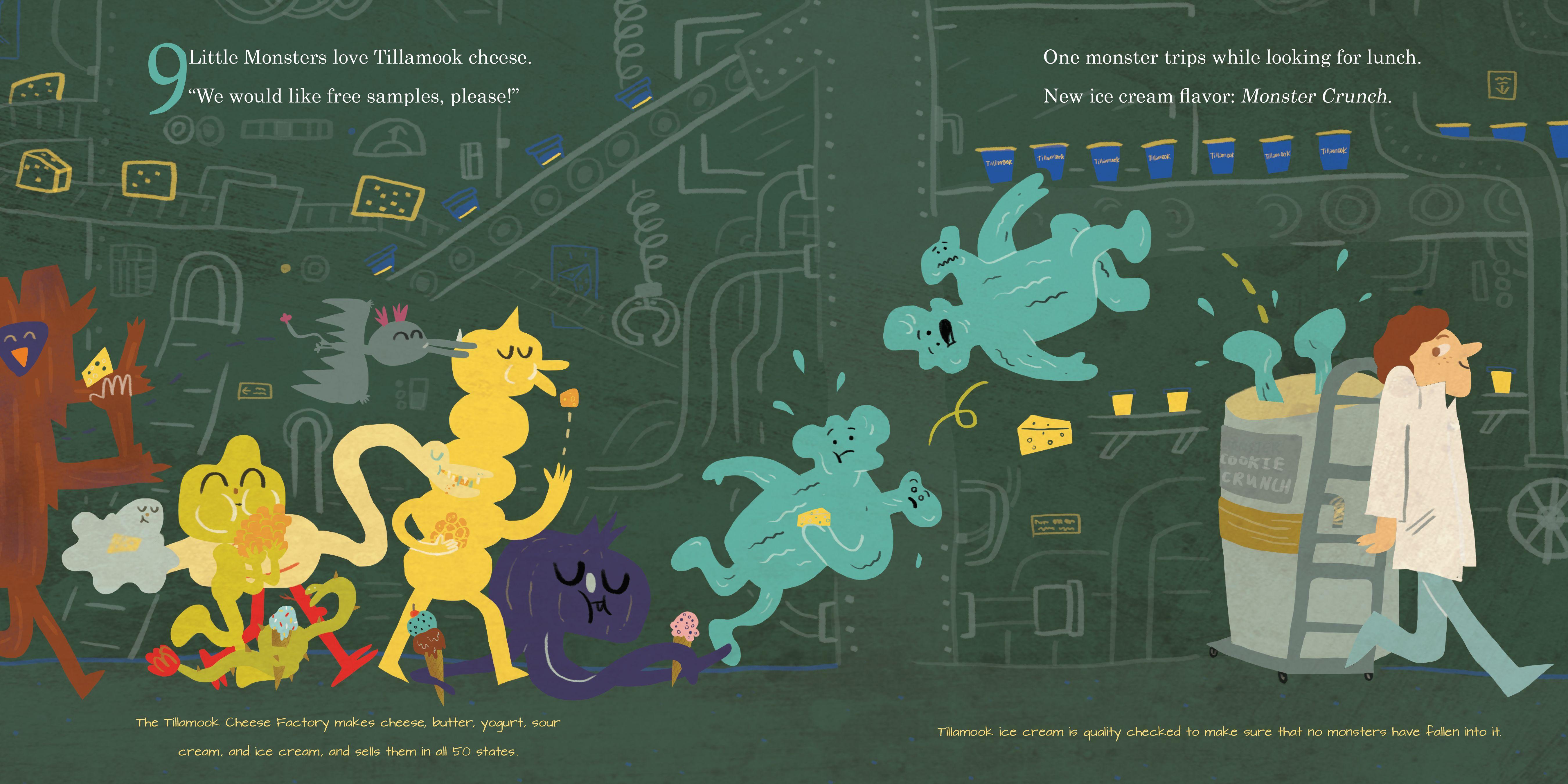Beispielinhalt (Bild) 10 Little Monsters Visit Oregon, Second Edition