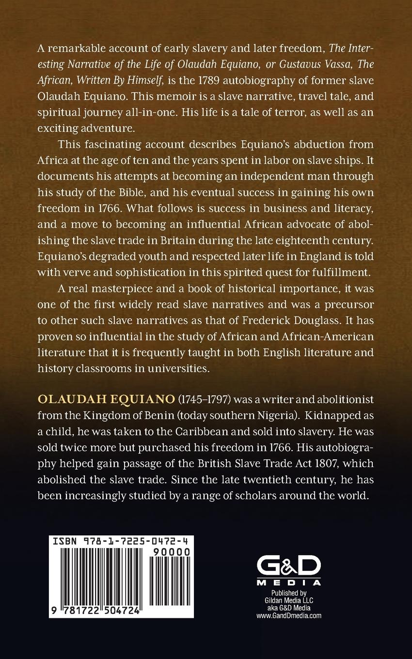 Rückseitencover The Life of Olaudah Equiano