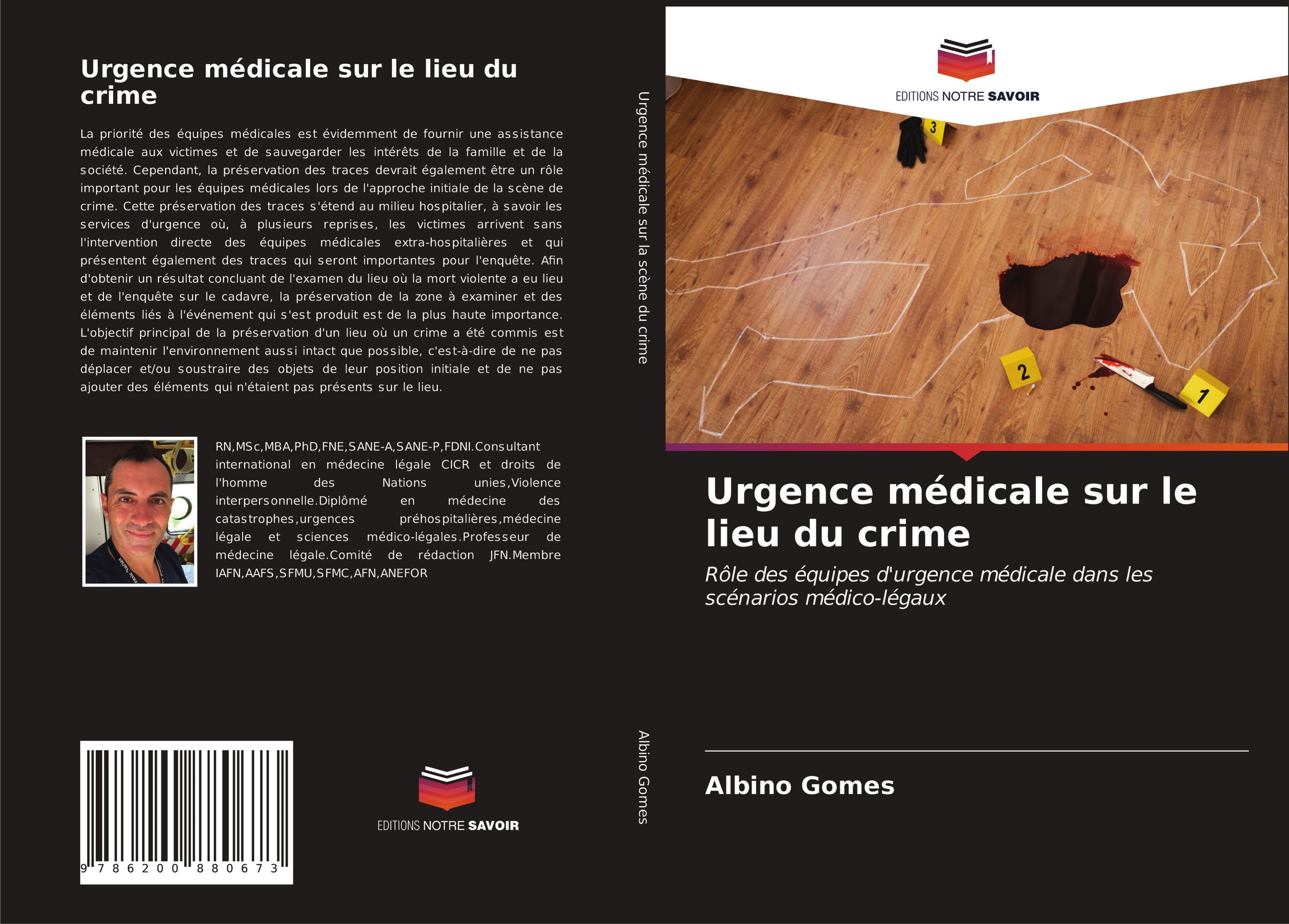 Vorderes Coverbild Urgence médicale sur le lieu du crime
