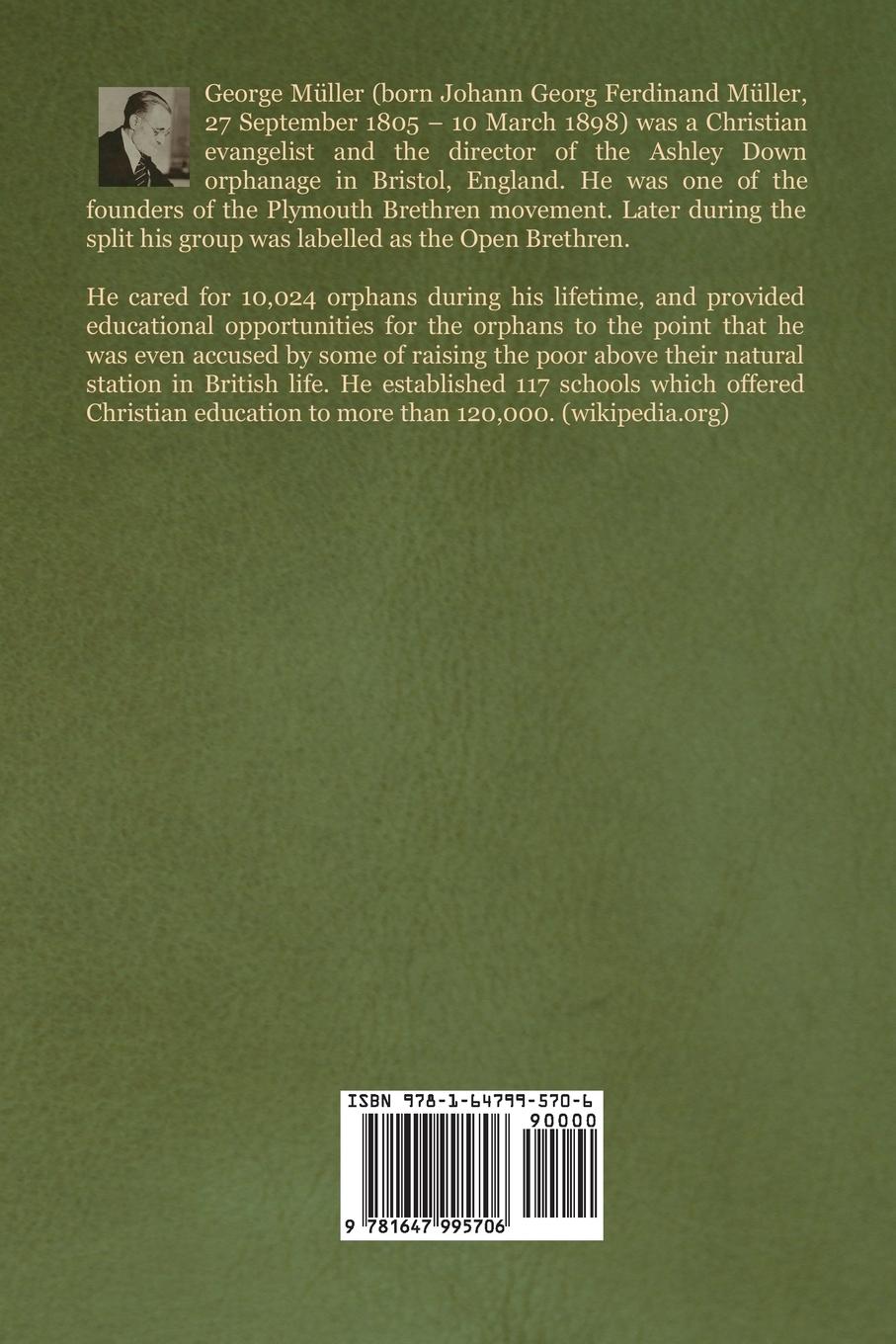 Rückseitencover Answers to Prayer, from George Müller's Narratives
