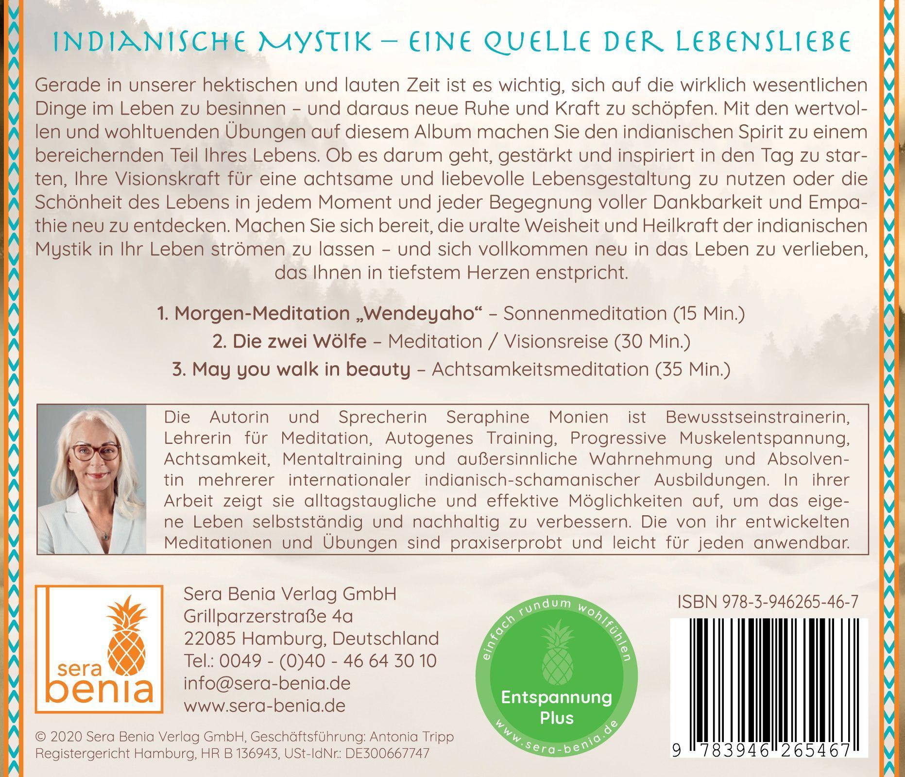 Beispielinhalt (Bild) Perlen der Weisheit, Indianische Mystik {Indianer Meditation CD, Indianische Weisheiten, Morgen-Meditation, Die zwei Wölfe}