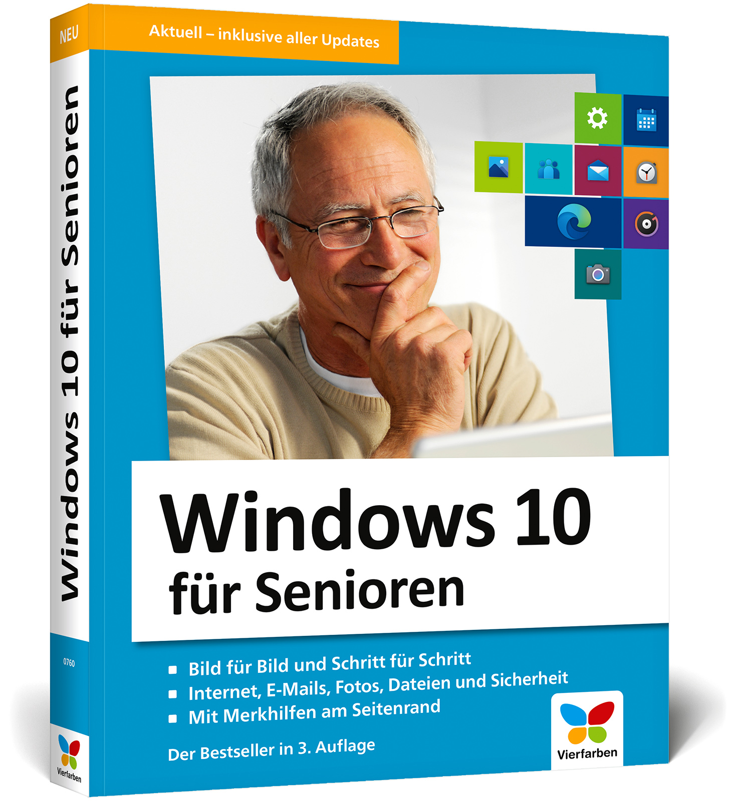 Vorderes Coverbild Windows 10 für Senioren