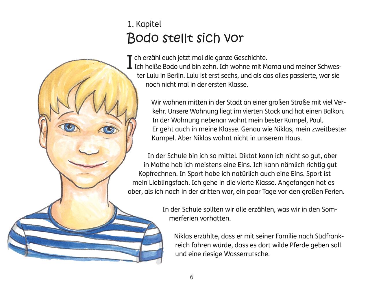 Beispielinhalt (Bild) Was macht der Weihnachtsmann im Sommer?