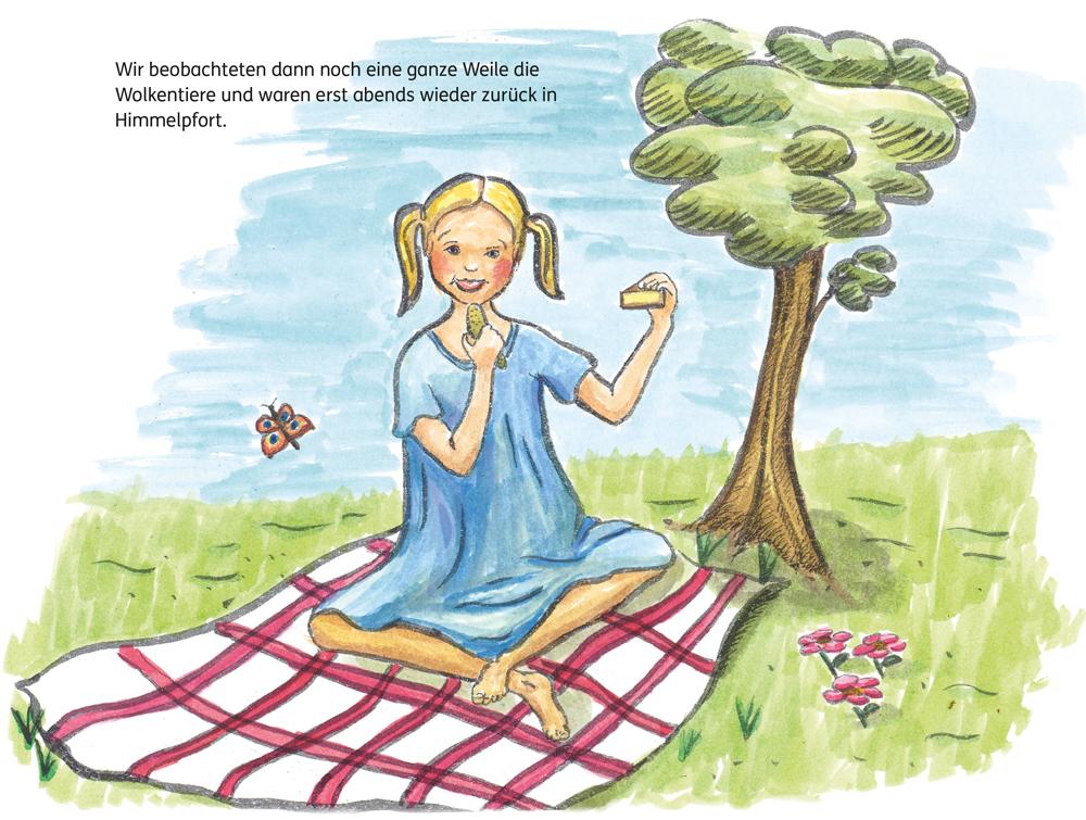 Beispielinhalt (Bild) Was macht der Weihnachtsmann im Sommer?