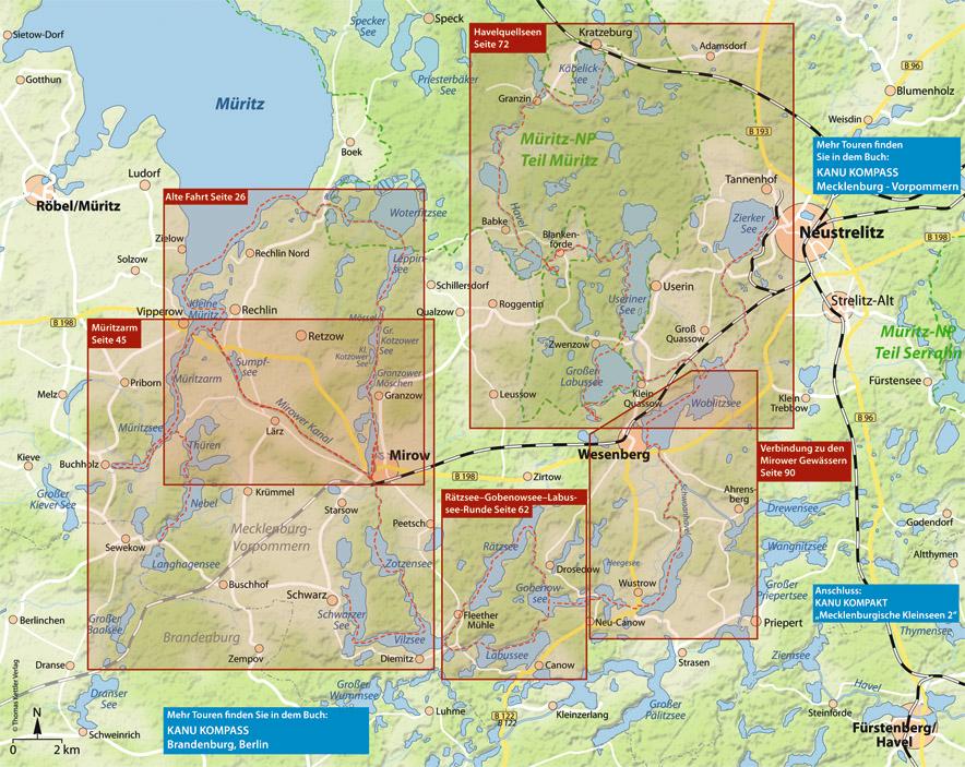 Beispielinhalt (Bild) Kanu Kompakt Mecklenburgische Kleinseen 1