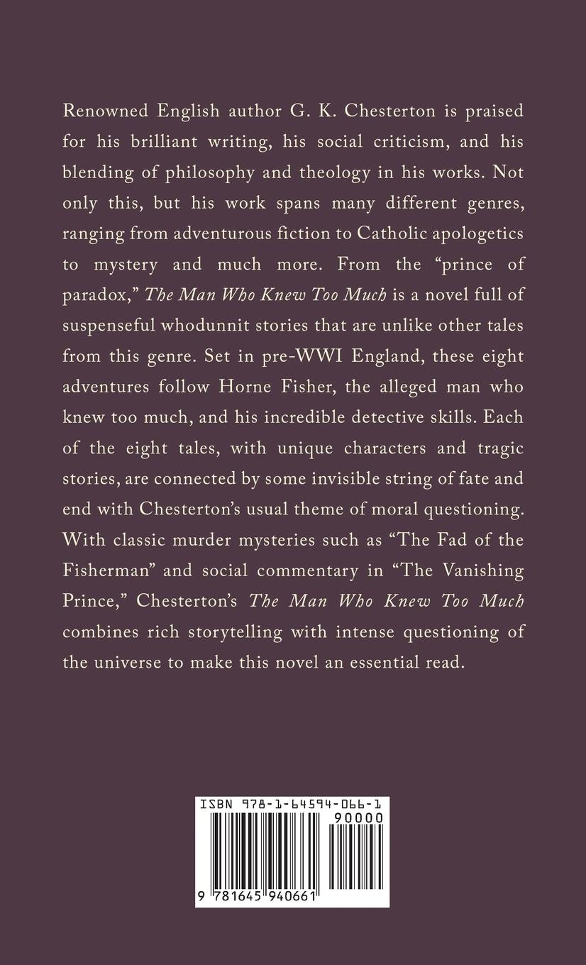 Rückseitencover The Man Who Knew Too Much