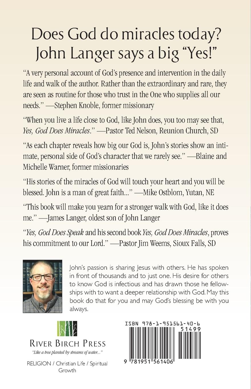 Rückseitencover Yes, God Does Miracles