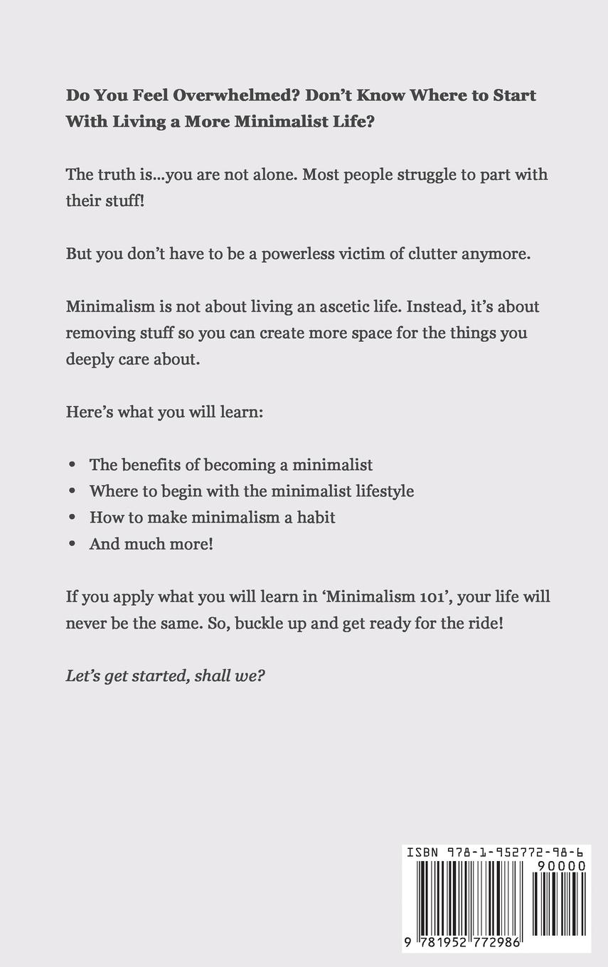 Rückseitencover Minimalism 101