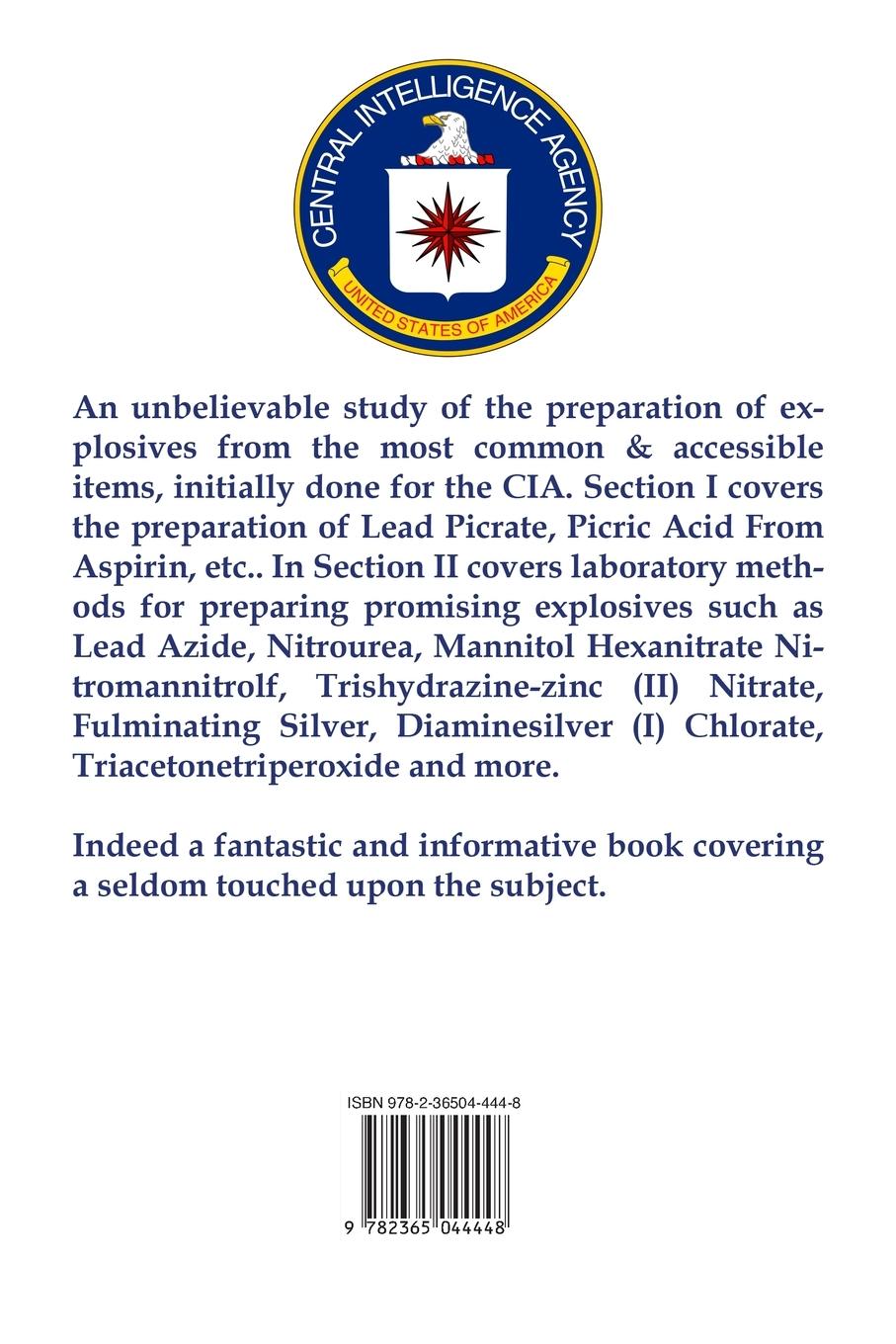 Rückseitencover CIA Field Expedient Methods for Explosives Preparations