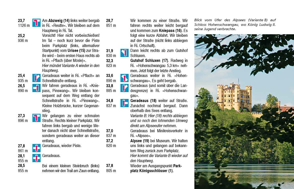 Beispielinhalt (Bild) Bike Guide Bayerische Alpen