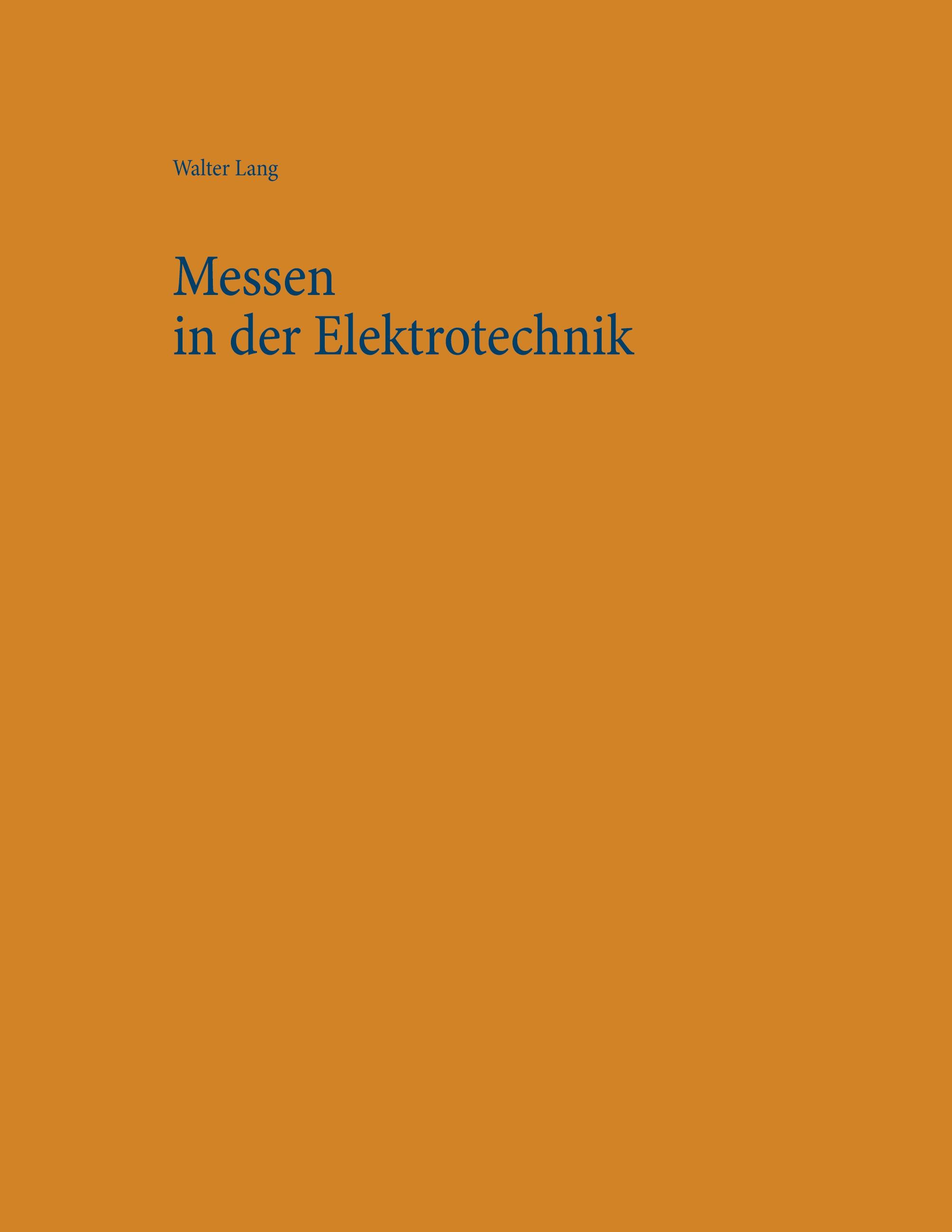 Vorderes Coverbild Messen in der Elektrotechnik