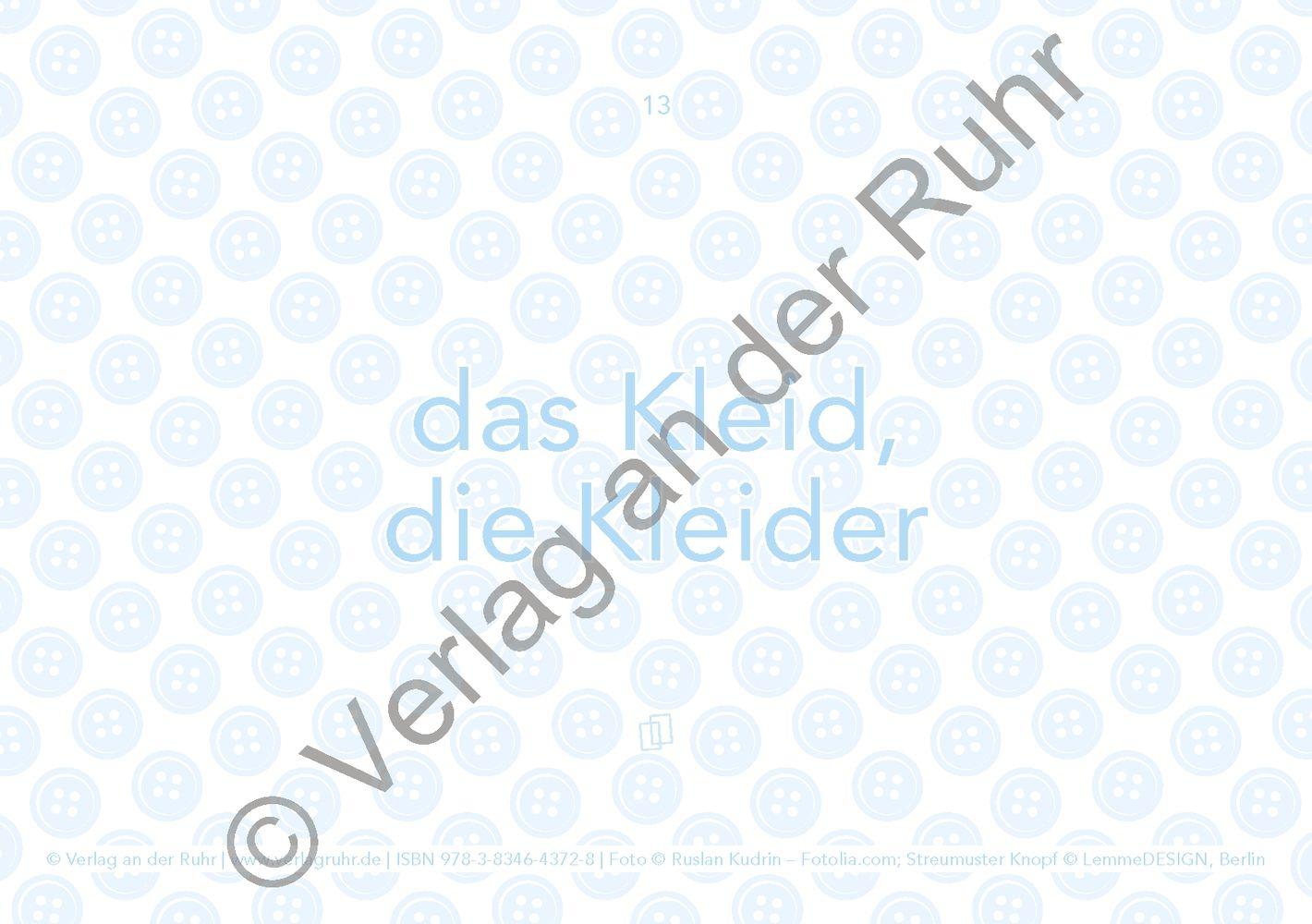 Beispielinhalt (Bild) Grundwortschatz ? Mein Kleiderschrank