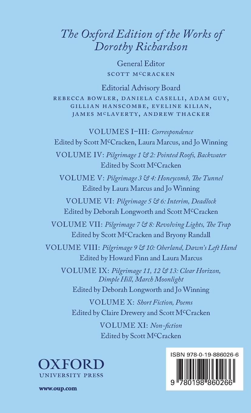 Rückseitencover DOROTHY RICHARDSON V4