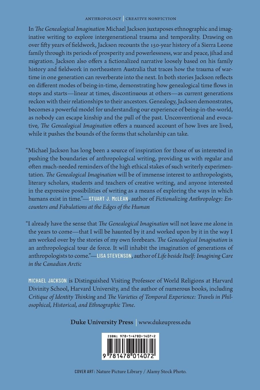 Rückseitencover The Genealogical Imagination