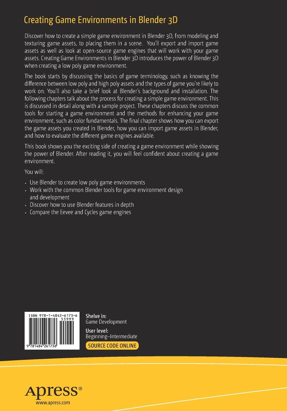 Rückseitencover Creating Game Environments in Blender 3D
