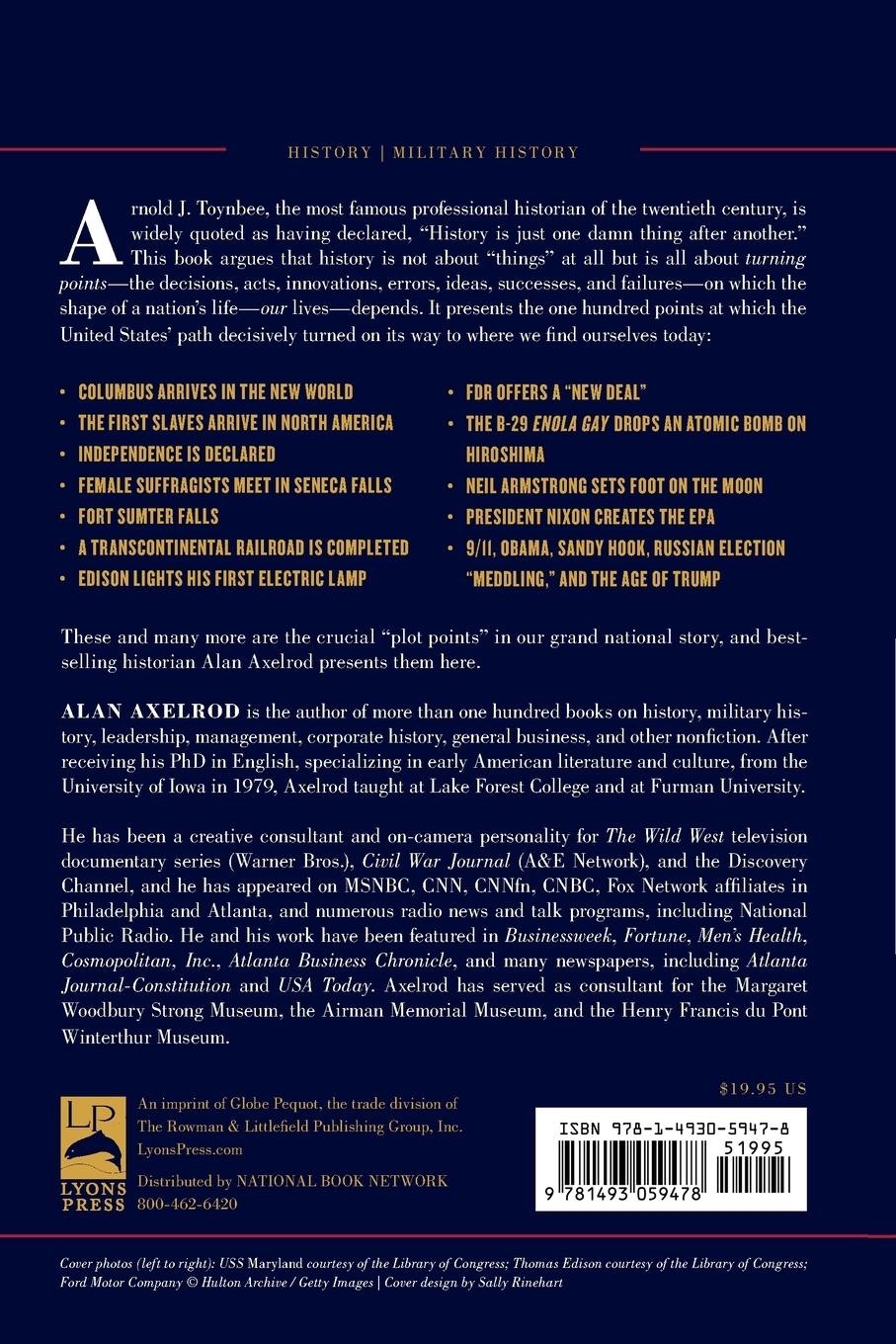 Rückseitencover 100 Turning Points in American History