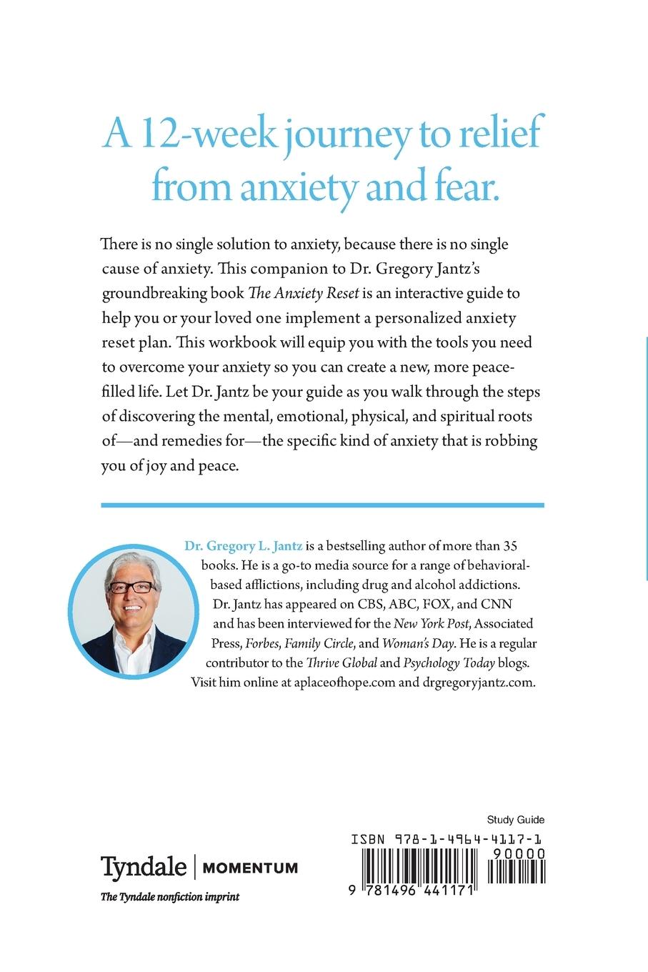 Rückseitencover The Anxiety Reset Workbook